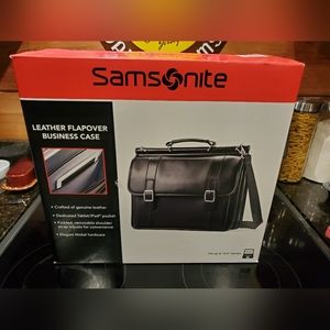 NEW! Samsonite Leather Business Case